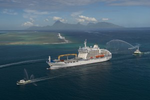 Aranui 5 arrives in Tahiti