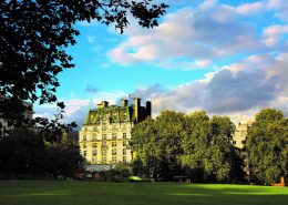 The Ritz London, view of Green Park, luxury hotel, London luxury