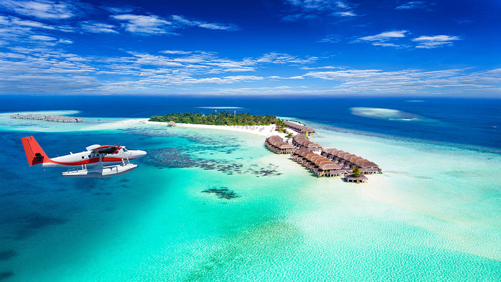 Maldives, seaplane, tropical island, luxury travel